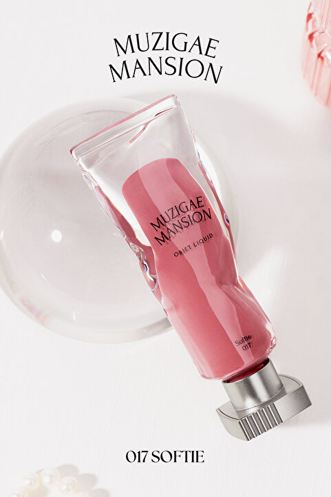 Muzigae Mansion Gül Özlü, Kadife Bitiş Sunan, Nemlendirici ve Kalıcı Tint MUZIGAE MANSION Objet Liquid 017 Softie
