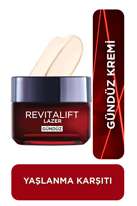 L'Oreal Paris Revitalift Lazer Yoğun Yaşlanma Karşıtı Nemlendirici Gündüz Yüz Bakım Kremi 50ml