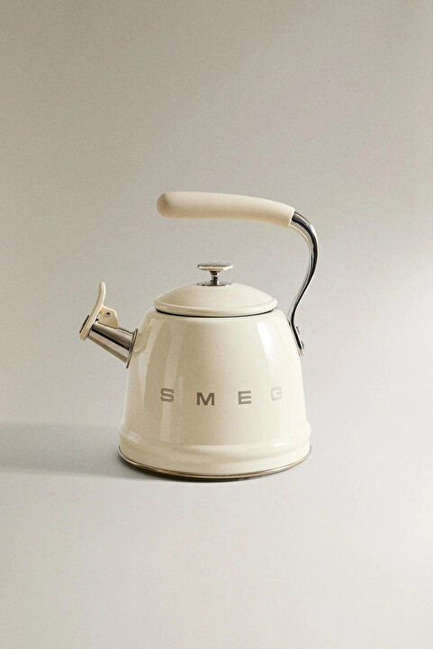 Smeg 50's Style Krem Set Üstü Islıklı Kettle 2.3 Lt - CKLW2001CR