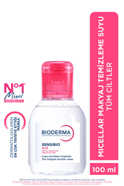 Bioderma Sensibio H2O Hassas ve Normal Ciltler için Micellar Arındırıcı Makyaj Temizleme Suyu 100 ML