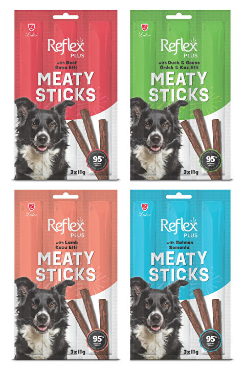 Reflex Meaty Sticks Köpek Ödül Çubuğu 3x11 g Karışık 4 Çeşit