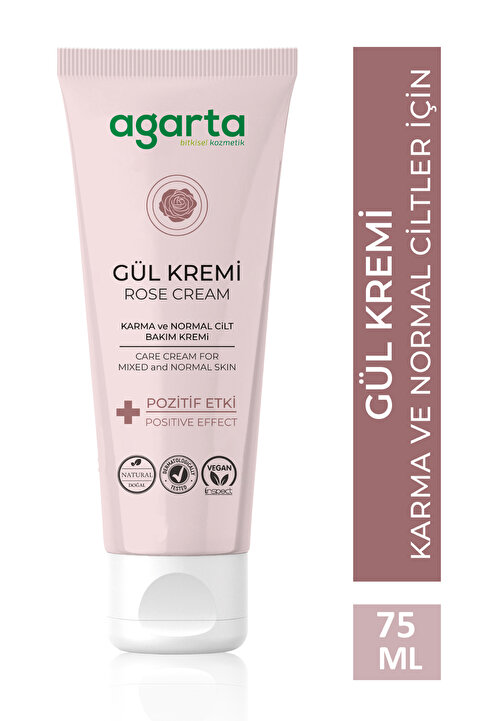 Agarta Doğal Gül Aromalı Nemlendirici El Ve Vücut Bakım Kremi 75 ml