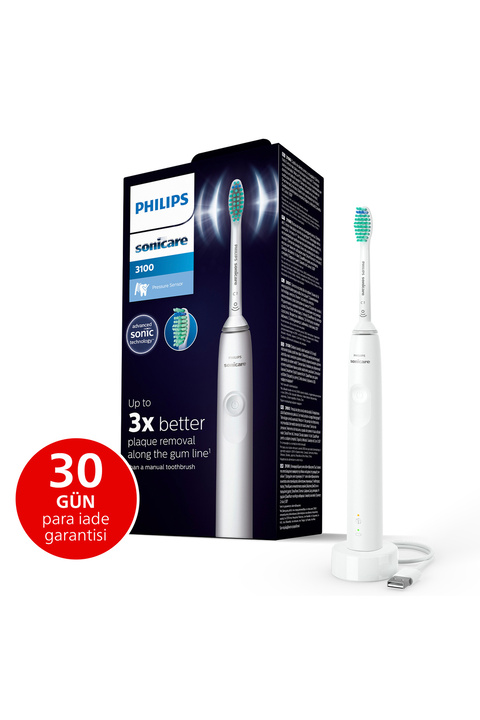 Philips Sonicare 3100 Şarjlı Diş Fırçası, 3 Kat Temizlik, 14 Gün Şarj, Basınç Sensörü, HX3671/13