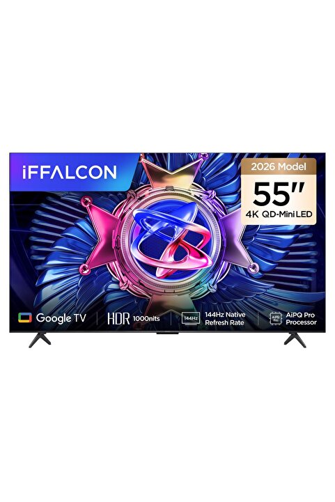 iFFALCON 55U95A 55 İnç Akıllı TV QD-Mini LED Google TV, 144Hz Yenileme Hızı (2026 Model)