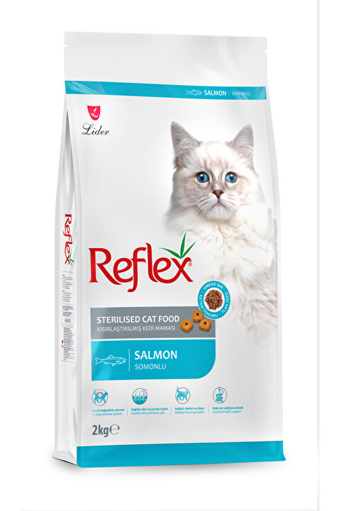 Reflex Kısırlaştırılmış / Sterilised Somonlu Kedi Maması 2 kg