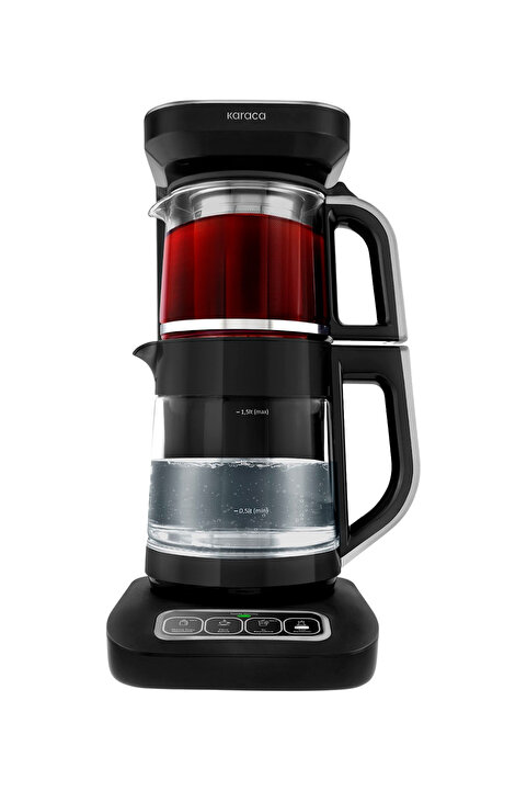 Karaca Çaysever Robotea Pro Connect 4 in 1 Konuşan Cam Çay Makinesi Silver