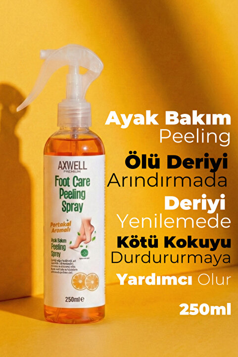 AXWELL PREMIUM Ölü Deri Ve Çatlaklar İçin Portakal Aromalı Bakım Maskesi 250 mL Wonder Foot Mask
