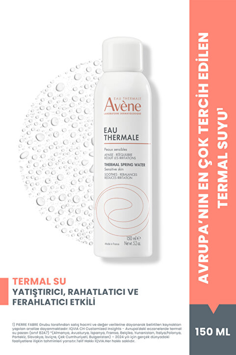 Avene Yatıştırıcı, Rahatlatıcı ve Ferahlatıcı Termal Su 150 ml