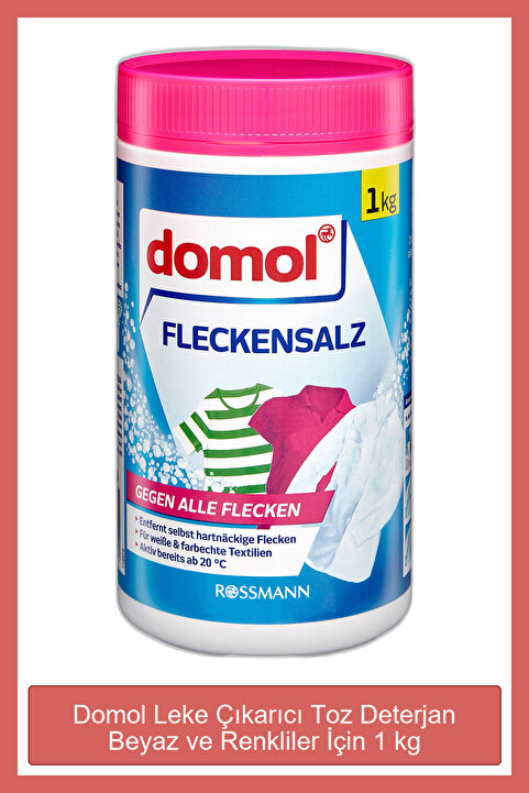 Domol Leke Çıkarıcı Toz Deterjan Beyaz ve Renkliler İçin 1 kg