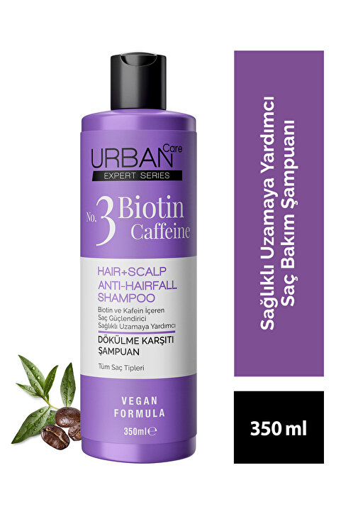 Urban Care Expert Biotin Ve Kafein Dökülme Karşıtı Saç Bakım Şampuanı-hızlı Uzamaya Yardımcı-350 ml