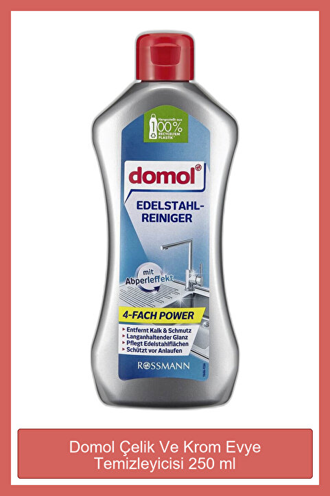 Domol Çelik Ve Krom Evye Temizleyicisi