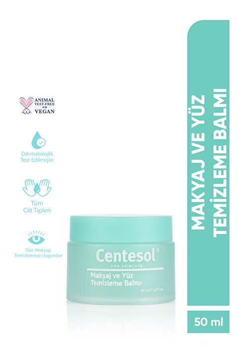 CENTESOL Makyaj ve Yüz Temizleme Balmı Arındırıcı Nemlendirici Aydınlatıcı Yağ Bazlı Cleansing Balm 50 ML