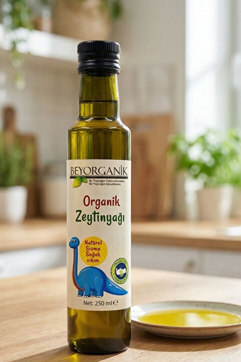 BEYORGANİK Organik Soğuk Sıkım İçimlik Zeytinyağı 250ml Soğuk Sıkım, 0,3 Asit