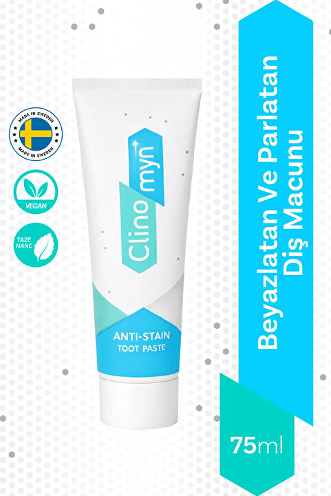 Clinomyn Fresh Diş Beyazlatan Ve Parlatan Temizle Parlat Jel Diş Macunu 75 ml