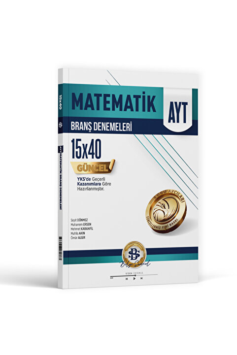 Bilgi Sarmal Yayınları Yayınları Ayt Matematik 15 X 40 Branş Denemeleri