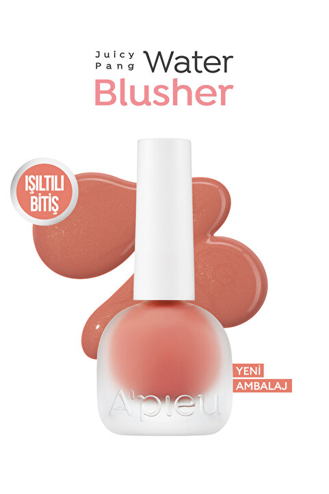 Missha Meyve Özlü, Nemli ve Parlak Bitişli, Doğal Görünümlü Likit Allık APIEU Juicy-Pang Water Blusher BE01