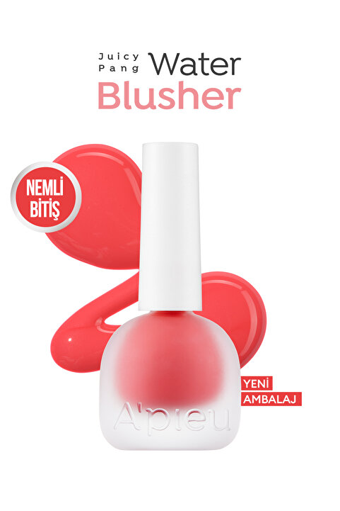 Missha Meyve Özlü, Nemli ve Parlak Bitişli, Doğal Görünümlü Likit Allık APIEU Juicy-Pang Water Blusher RD01