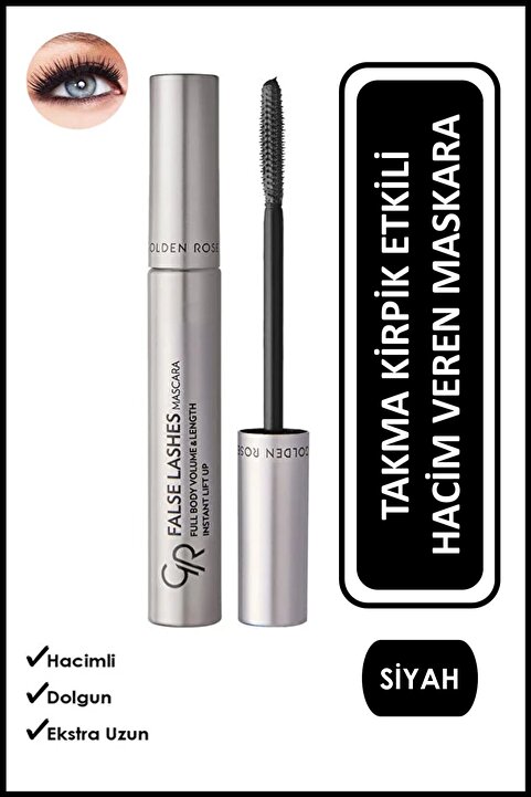 Golden Rose False Lashes Mascara - Takma Kirpik Etkili Hacim ve Uzunluk Veren Maskara