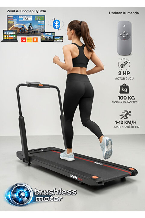 Voit Irun New Katlanabilir Koşu Bandı 12 Km/s Brushless Motor Bluetooth Uzaktan Kumandalı