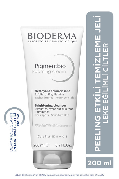 Bioderma Pigmentbio Foaming Cream Leke Karşıtı ve Peeling Etkili Aydınlatıcı Yıkama Jeli 200 ML
