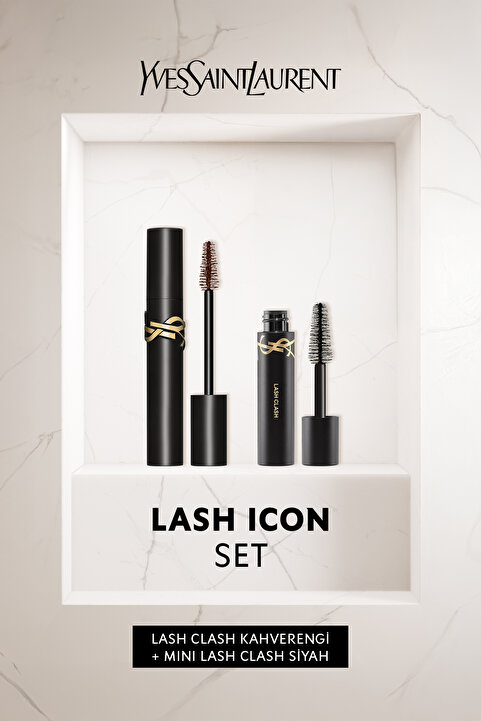 Yves Saint Laurent Lash Clash Kahverengi & Mini Lash Clash Siyah Maskara Seti 7829999999136