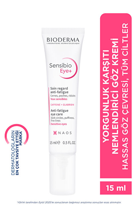 Bioderma Sensibio Eye+ Hassas Göz Çevresi Yorgunluk, İnce Çizgi Karşıtı Nemlendirici Göz Kremi 15 ml