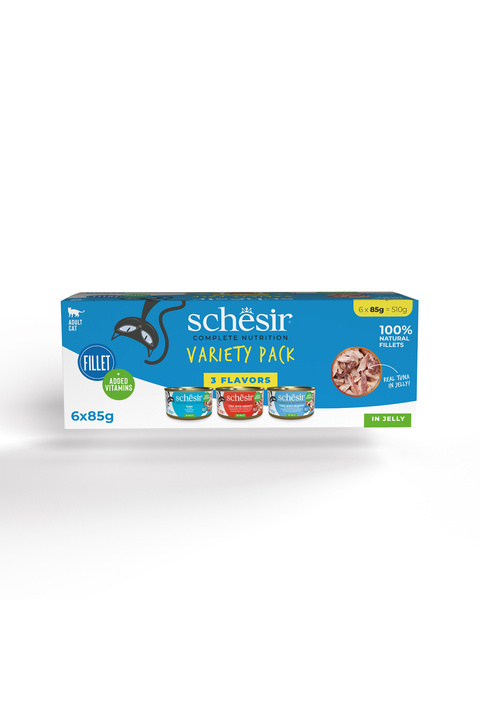 Schesir Variety Karma Yetişkin Kedi Konserve Paketi 6 al 5 ÖDE Mix 85gr x 6 Adet