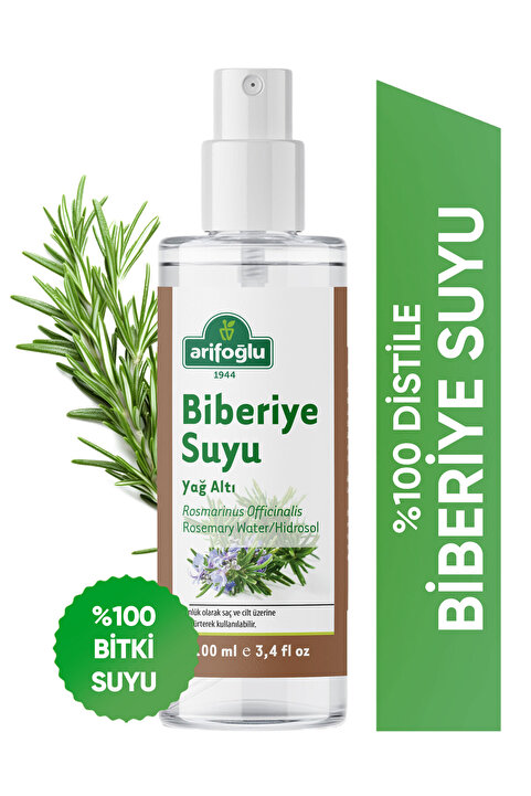 Arifoğlu Saf Biberiye Suyu Saç Dökülmesine Karşı ve Saç Uzamasına Yardımcı Tonik Sprey 100 ml