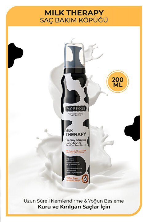 Morfose Milk Therapy Saç Bakım Köpüğü 200 ml - Nemlendirme
