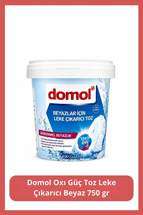 Domol Oxı Güç Toz Leke Çıkarıcı Beyaz 750 gr