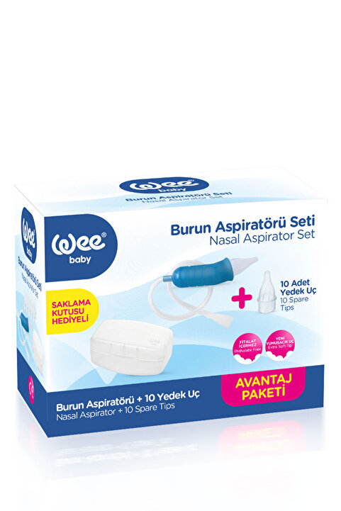 Wee Baby Burun Temizleyici Aspiratör Seti (10 Adet Yedek Uç)