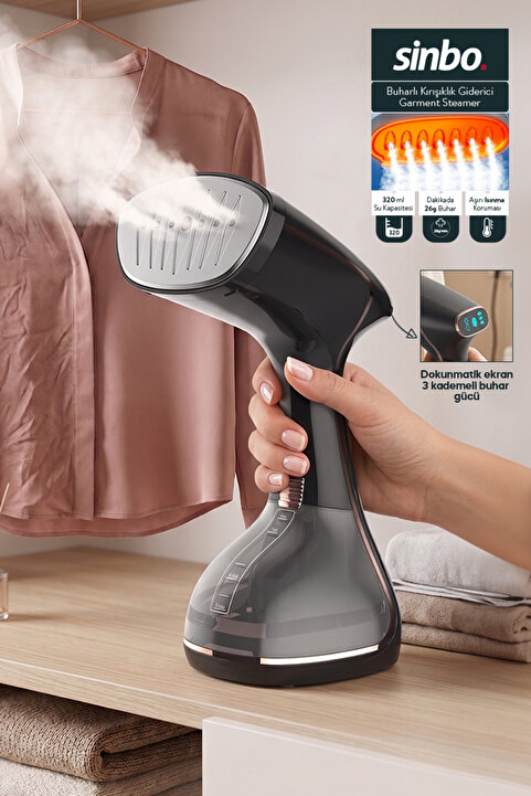 Sinbo SSI-6632 Dikey Buharlı Kırışıklık Giderici - 1640W - Rose
