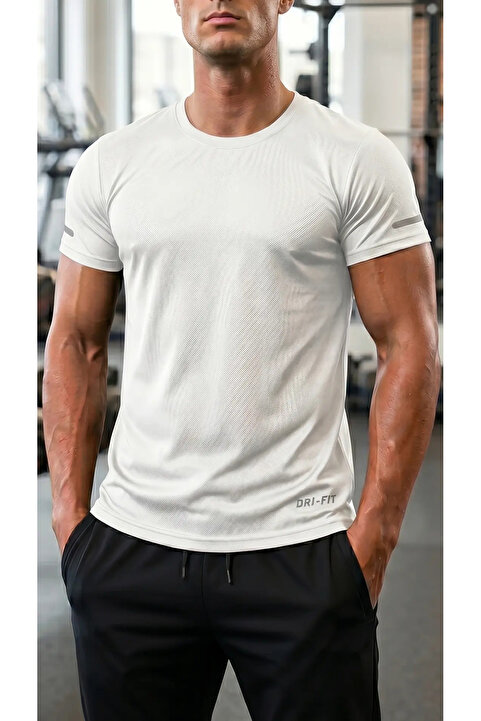 Ghassy Co Erkek Nem Emici Hızlı Kuruma Atletik Teknik Performans Spor T-shirt