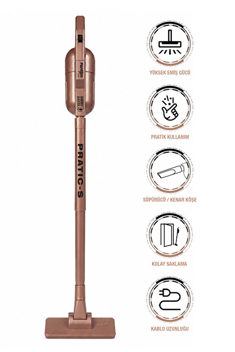 FANTOM Pratıc-S P1200 Toz Torbasız Dikey Süpürge Rose Gold