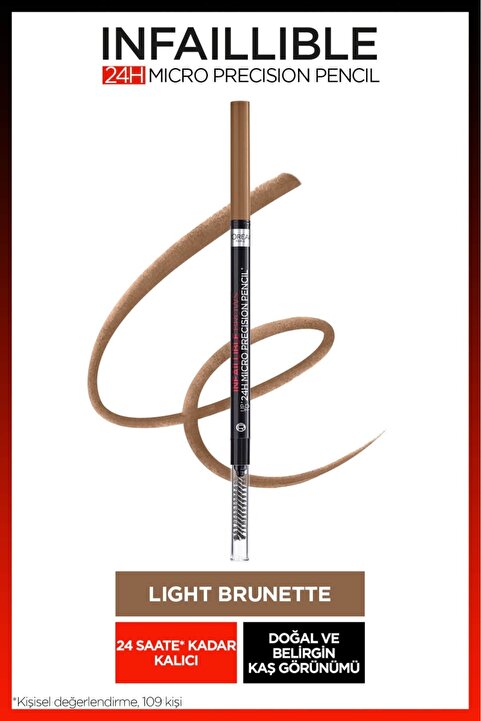 L'Oreal Paris Infaillible 24H Micro Precision Kaş Kalemi - Light Brunette