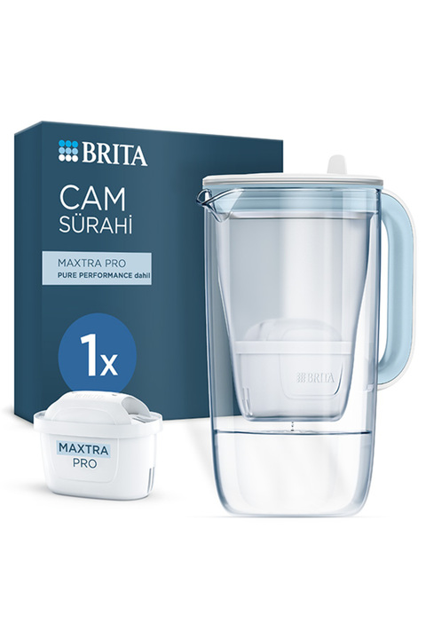 BRITA Filtreli Cam Su Arıtma Sürahisi 1x MAXTRA PRO Pure Performance Filtreli - Açık Mavi (2,5L)