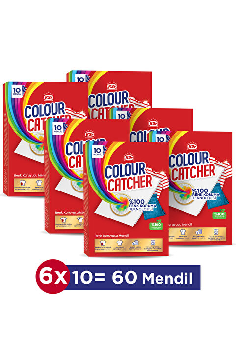 K2R Renk Koruyucu Mendil 6 X 10'lu Paket (60 YIKAMA)