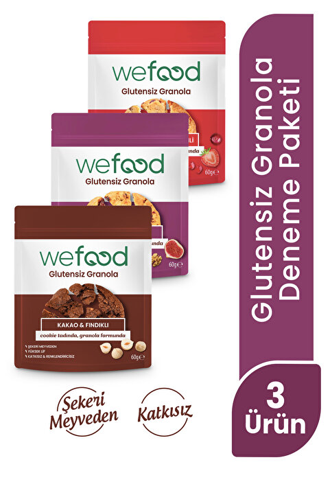 Wefood Glutensiz Granola Bites Deneme Paketi