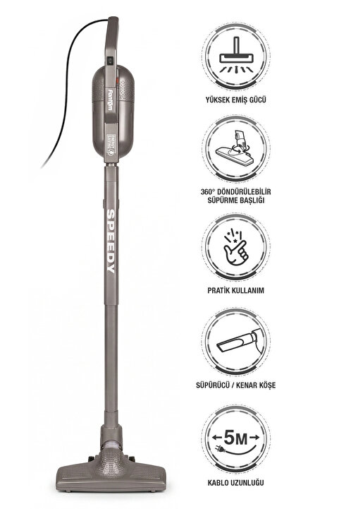 FANTOM Speedy Pro DU 2100 Dikey Süpürge Antrasit