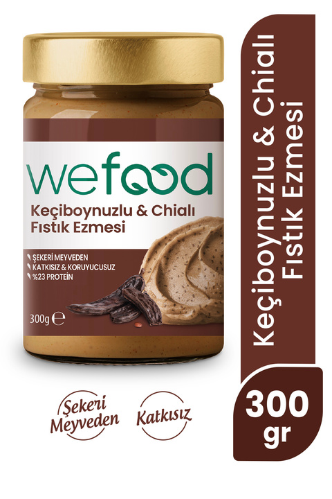 Wefood Keçiboynuzlu & Chialı Fıstık Ezmesi 300 g