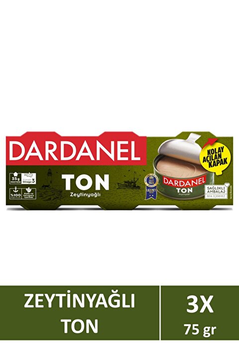 Dardanel Zeytinyağlı Ton Balığı 3x75 gr