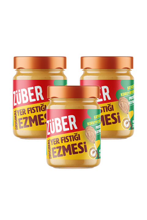 Züber Original Yer Fıstığı Ezmesi 315g x 3 Adet