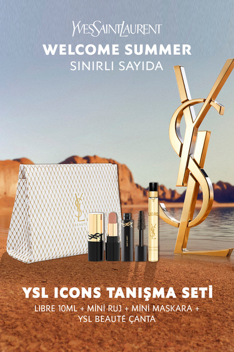 Yves Saint Laurent YSL Icons Tanışma Seti - LIBRE & Rouge Pur Couture Mini & Lash Clash Mini Maskara - Çanta Hediyeli