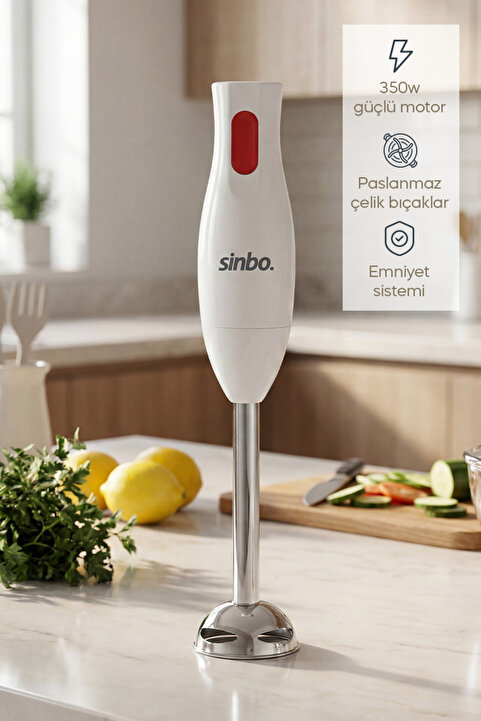 Sinbo SHB 3185 350 W Paslanmaz Çelik Ayaklı El Blenderi