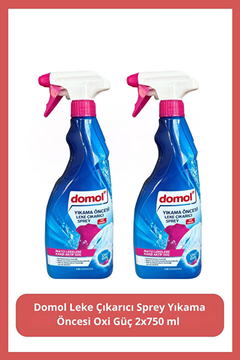 Domol Leke Çıkarıcı Sprey Yıkama Öncesi Oxi Güç 750ml X 2