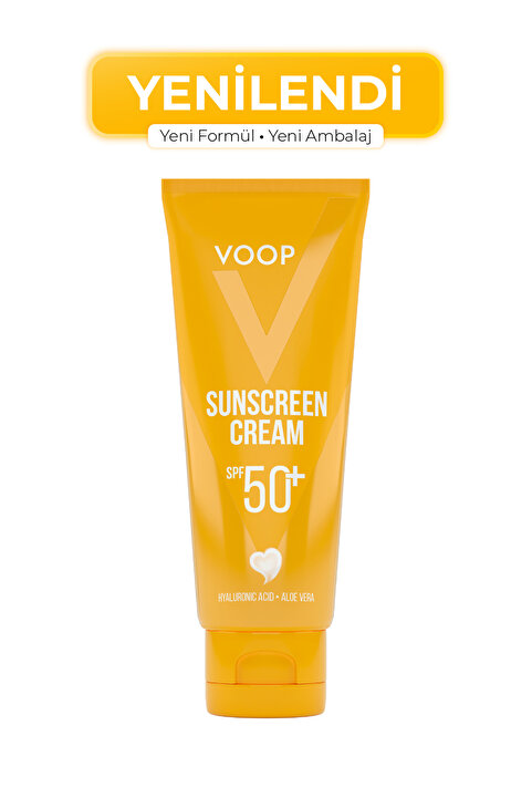 VOOP Vücut & Yüz Güneş Kremi Çok Yüksek Koruma 50 Spf - 100 ml | Hyaluronic Asit & Aloe Vera