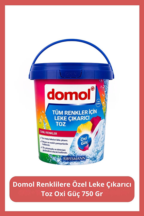 Domol Renklilere Özel Leke Çıkarıcı Toz Oxi Güç 750 gr