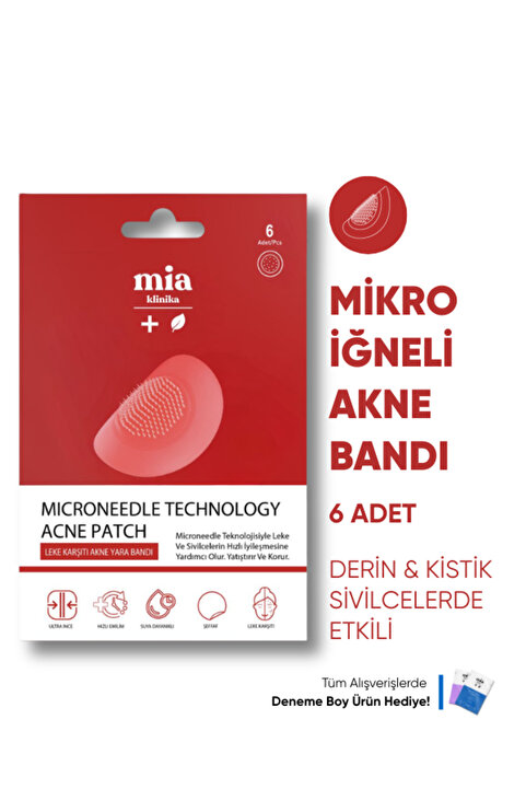 mia klinika Leke Karşıtı Mikro İğne Teknolojili Akne Bandı
