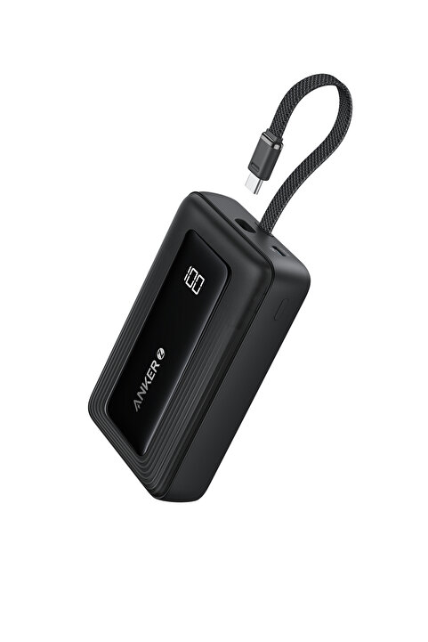 Anker Zolo 10.000 mAh Powerbank, Taşınabilir Şarj Cihazı, 30W, USB-C, Siyah - A1688