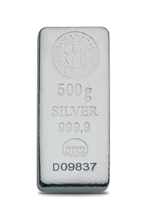 Nadir Gold NADİR Ürünü Uluslararası Geçerli Sertifikalı Faturalı 999.9 Saf Külçe Gümüş